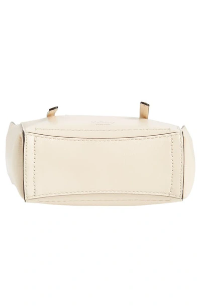 Shop Mulberry Mini Clovelly Leather Tote In Eggshell