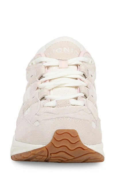 Shop Vionic Walker Sneaker In Cream/ Peach