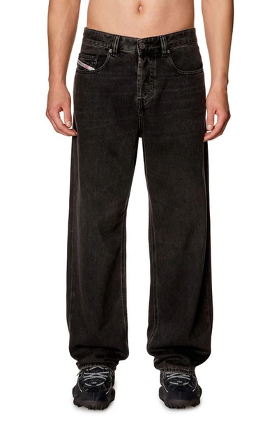 Shop Diesel ® 2001 D-macro Straight Leg Jeans In Black