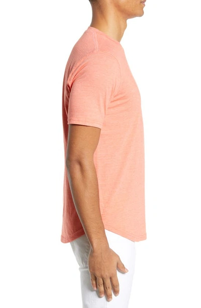 Shop Goodlife Triblend Scallop Crew T-shirt In Ember
