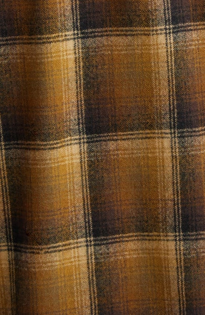 Maison Margiela X Pendleton Plaid Wool Flannel Button-up Shirt In Olive/ Brown