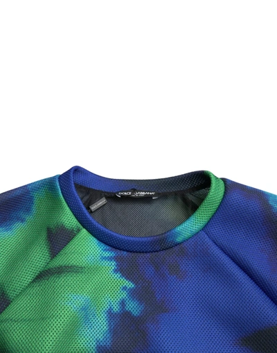 Shop Dolce & Gabbana Multicolor Graphic Crew Neck Pullover Men's Sweater
