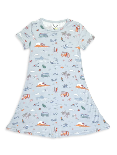 Shop Bellabu Bear Baby Girl's, Little Girl's & Girl's Graphic Short-sleeve Dress In Neutral