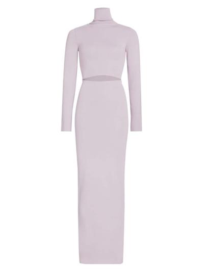 Shop Gauge81 Women's Suno Knit Turtleneck Maxi-dress In Lavender Haze