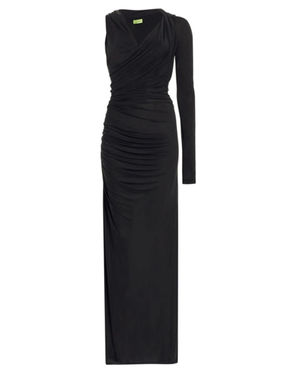 Shop Gauge81 Women's Myrtia Asymmetric Maxi-dress In Black