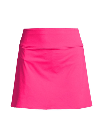 Shop Zero Restriction Women's Kimberly Pleated-back Miniskirt In Knockout