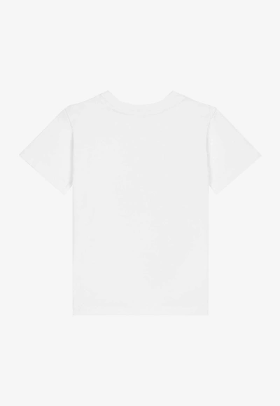 Shop Dolce & Gabbana Baby Boys Logo-printed T-shirt In White