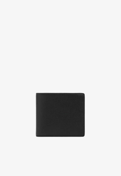 Shop Maison Margiela Bi-fold Leather Wallet In Black