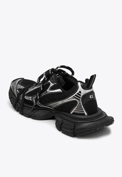 Shop Balenciaga 3xl Logo-embossed Low-top Sneakers In Black