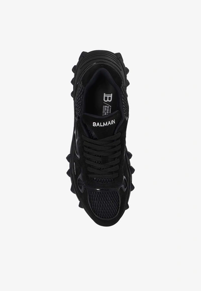 Shop Balmain B-east Low-top Sneakers In Black