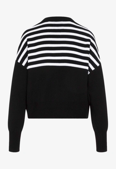 Shop Givenchy 4g Logo Knitted Sweater In Black