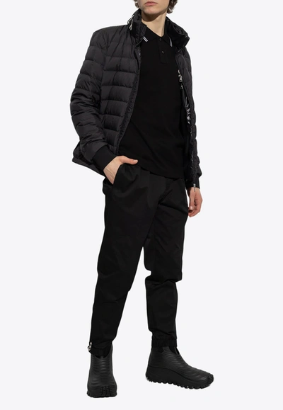 Shop Moncler Akio Padded Down Jacket In Black