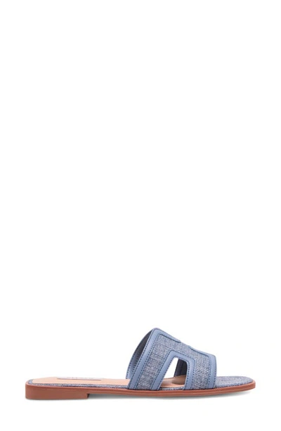 Shop Steven New York Harlien Slide Sandal In Blue Denim