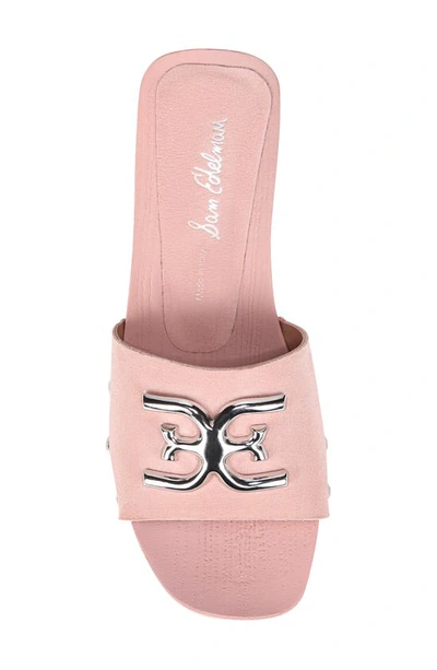 Shop Sam Edelman Francina Platform Slide Sandal In Pale Pink