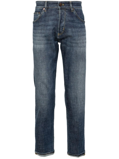 Shop Pantaloni Torino Reggae Slim-fit Jeans In Blue