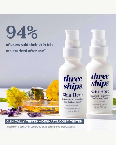 Shop Three Ships Skin Hero Bakuchiol + Calendula Bio-retinol Serum