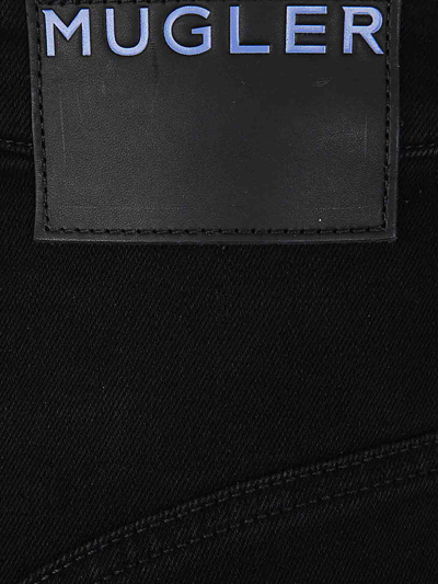 Shop Mugler Jeans Boot-cut - Negro In Black