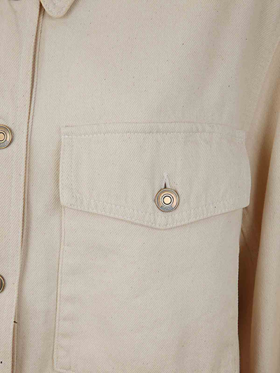 Alanui Bright Hues Denim Overshirt In White