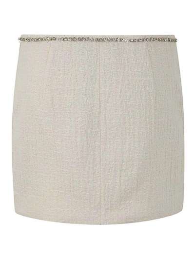 Shop N°21 Tweed Mini Skirt In White