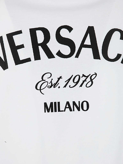 Versace T-shirt With Logo In White