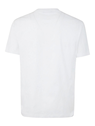 Versace Jersey Cotton T-shirt With Iconic Print In White