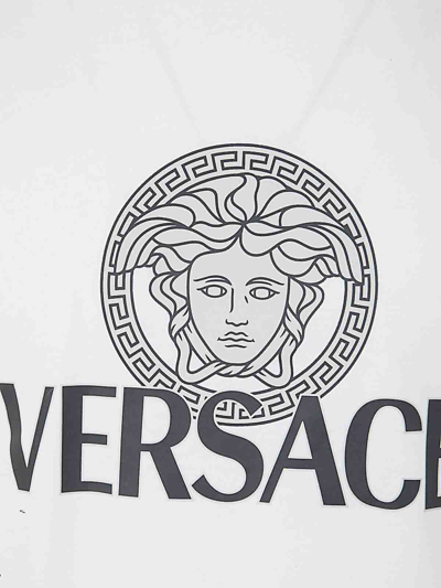 Versace Jersey Cotton T-shirt With Iconic Print In White