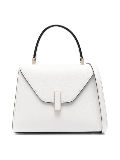 Shop Valextra Iside Mini Bag In White