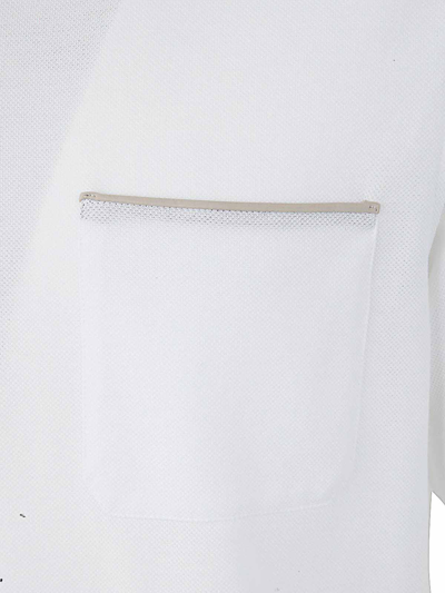 Shop Zegna Pure Cotton Polo In Blanco