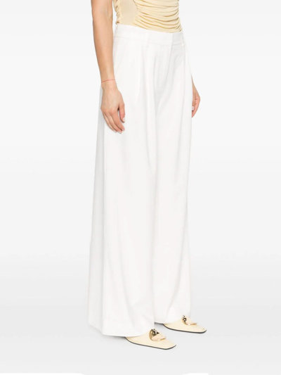 Shop Remain Birger Christensen Flare Trousers In Blanco