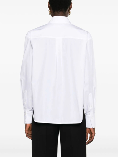 Victoria Beckham White Regular Solid Shirt In White