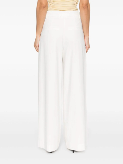 Shop Remain Birger Christensen Flare Trousers In Blanco