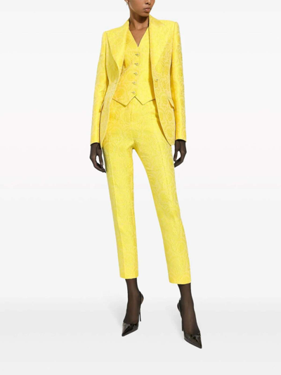 Shop Dolce & Gabbana Chaleco - Amarillo In Yellow
