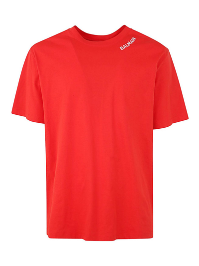 Shop Balmain Camiseta - Rojo In Red