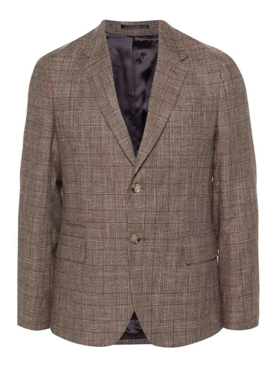 Shop Paul Smith Two Buttons Jacket In Marrón