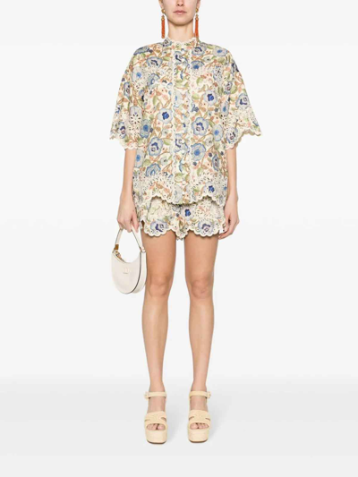 Shop Zimmermann Camisa - Azul Claro In Light Blue