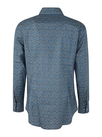 Shop Etro Roma Shirt In Blue