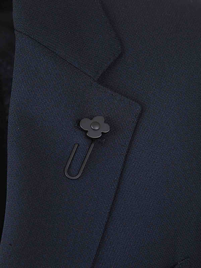 Shop Lardini Special Line Drop 7 Reg Jacket In Azul