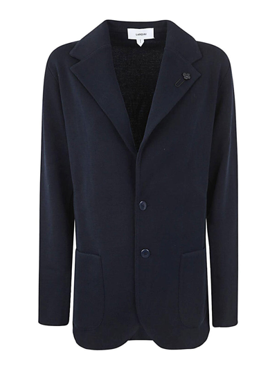 Shop Lardini Knitted Jacket In Azul