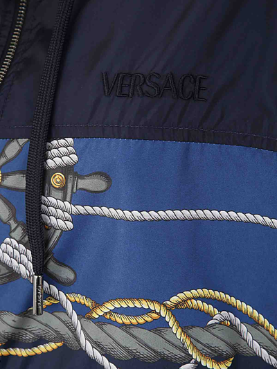 Shop Versace Sudadera - Blouson In Blue