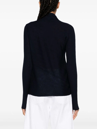 Shop Theory Haigh Neck Sweater In Azul