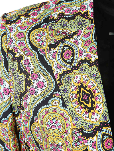 Shop Etro Printed Silk Twill Jacket In Multicolour