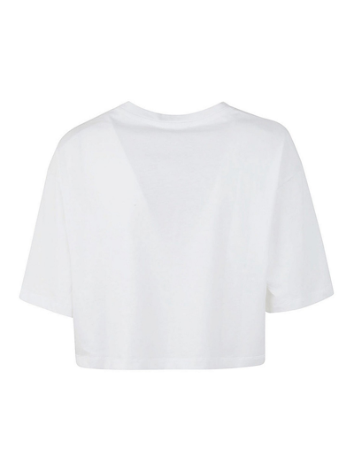 Shop Balmain Laminated Cropped T-shirt In Negro