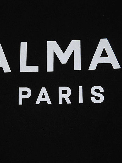 Shop Balmain Printed Cropped T-shirt In Negro