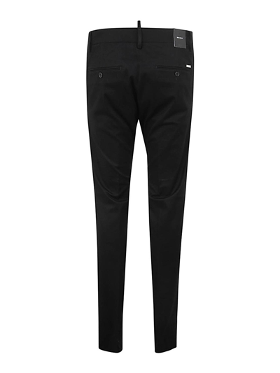 Dsquared2 Cool Guy Fit Trouser With Metal Logo Tag In Negro