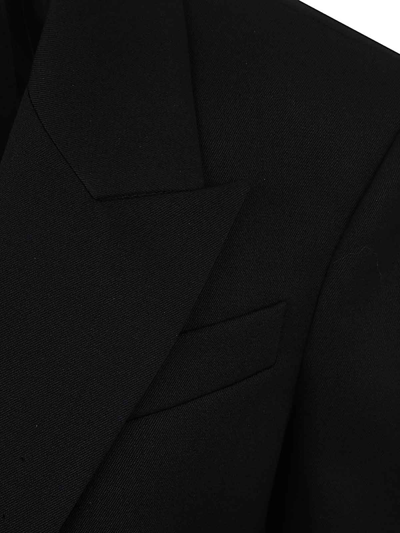 Attico Glen Single-breasted Virgin Wool Blazer In Negro