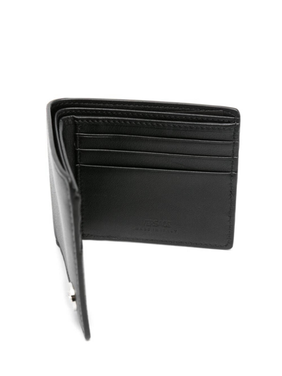Shop Versace Bi-fold Wallet Calf In Black
