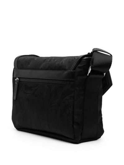 Shop Versace Messenger Bag In Black