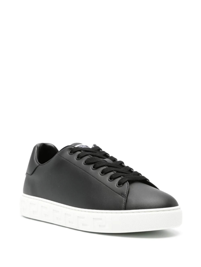 Versace Greek Sneaker In Black
