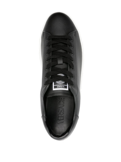 Versace Greek Sneaker In Black