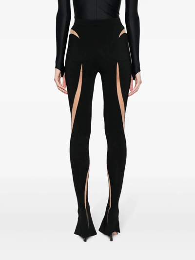 Shop Mugler Leggins - Negro In Black